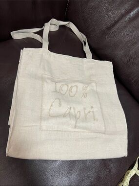 100% Capri Canvas Tote Bag - Natural